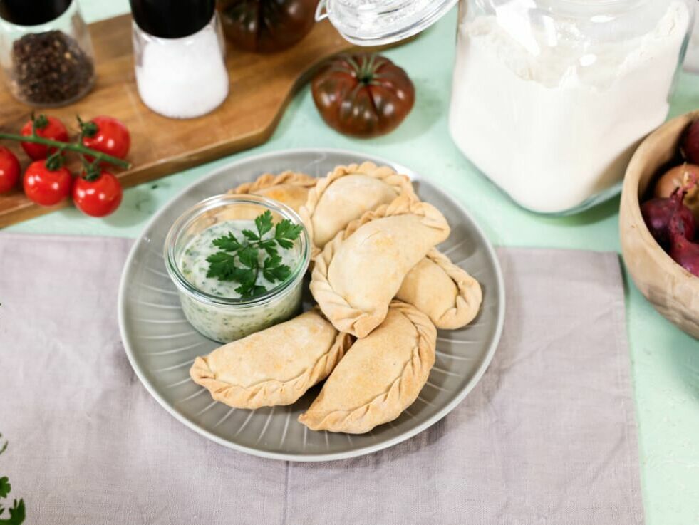 Vegane Tomaten-Kichererbsen-Empanadas