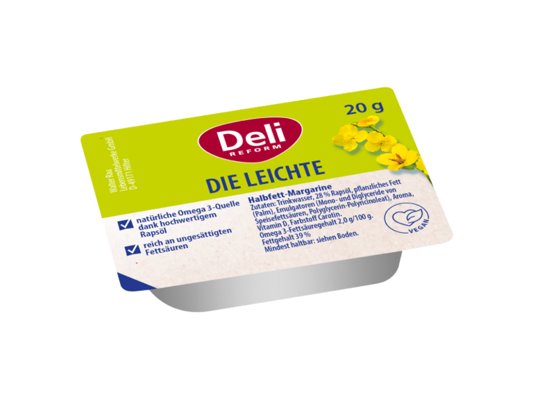 Deli Reform Margarine Die Leichte 39 % 20 g